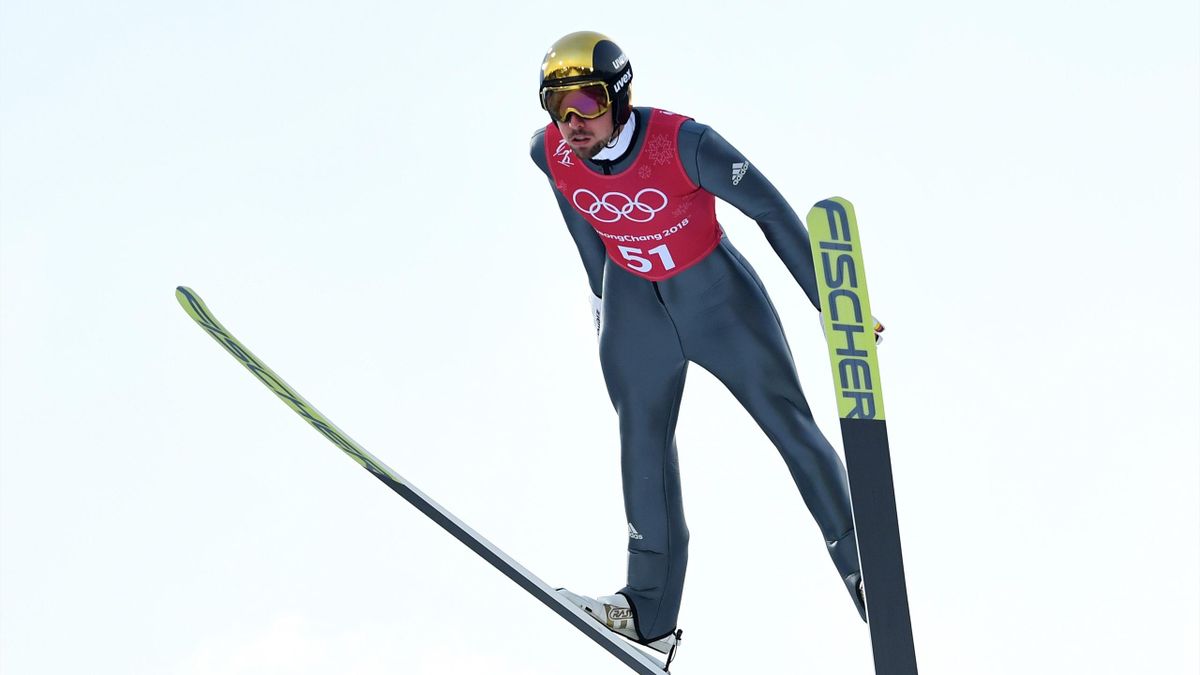 Johannes Rydzek im Training bei den olympischen Winterspielen 2018 in Pyeongchang