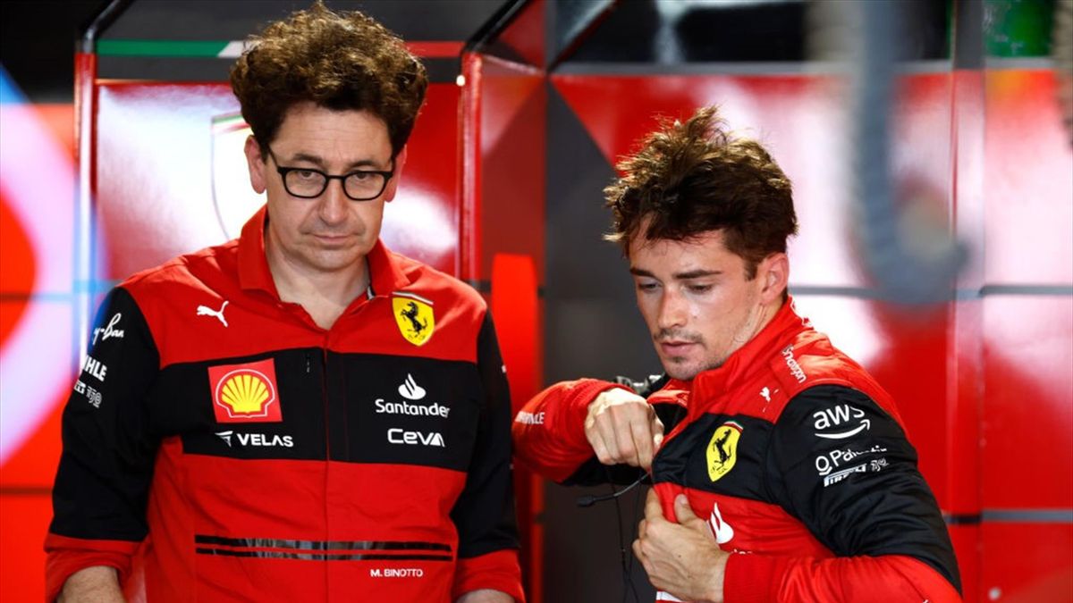 Mattia Binotto e Charles Leclerc - Mondiale 2022 di Formula 1