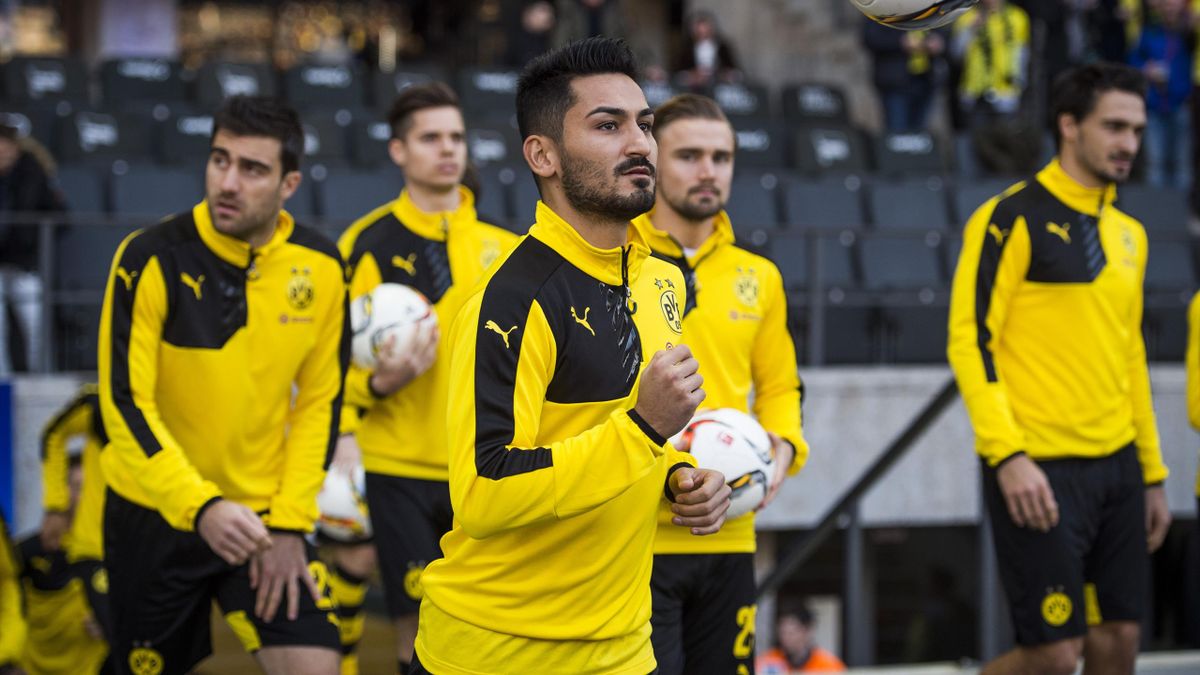 Ilkay Gundogan in training with Dortmund