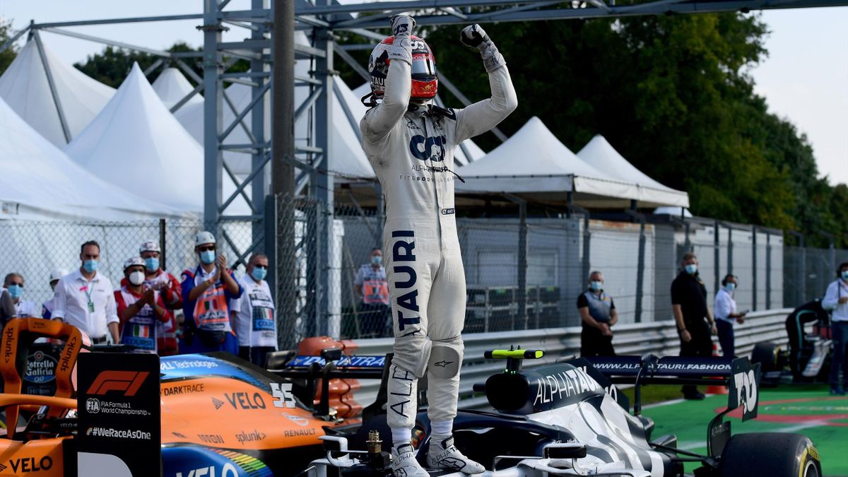 Pierre Gasly Wins Italian Grand Prix After Lewis Hamilton Penalty F1 As It Happened 10 Second Stop