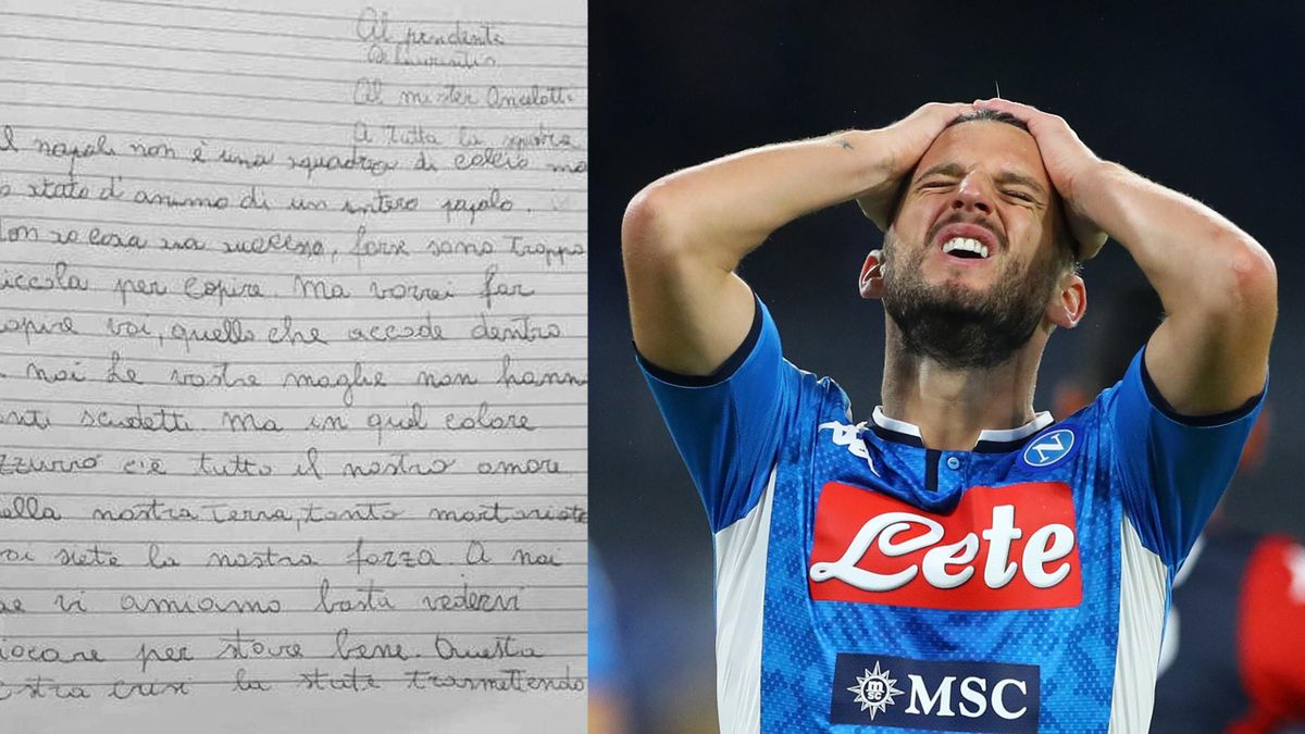 Bimba malata scrive una lettera al Napoli: 
