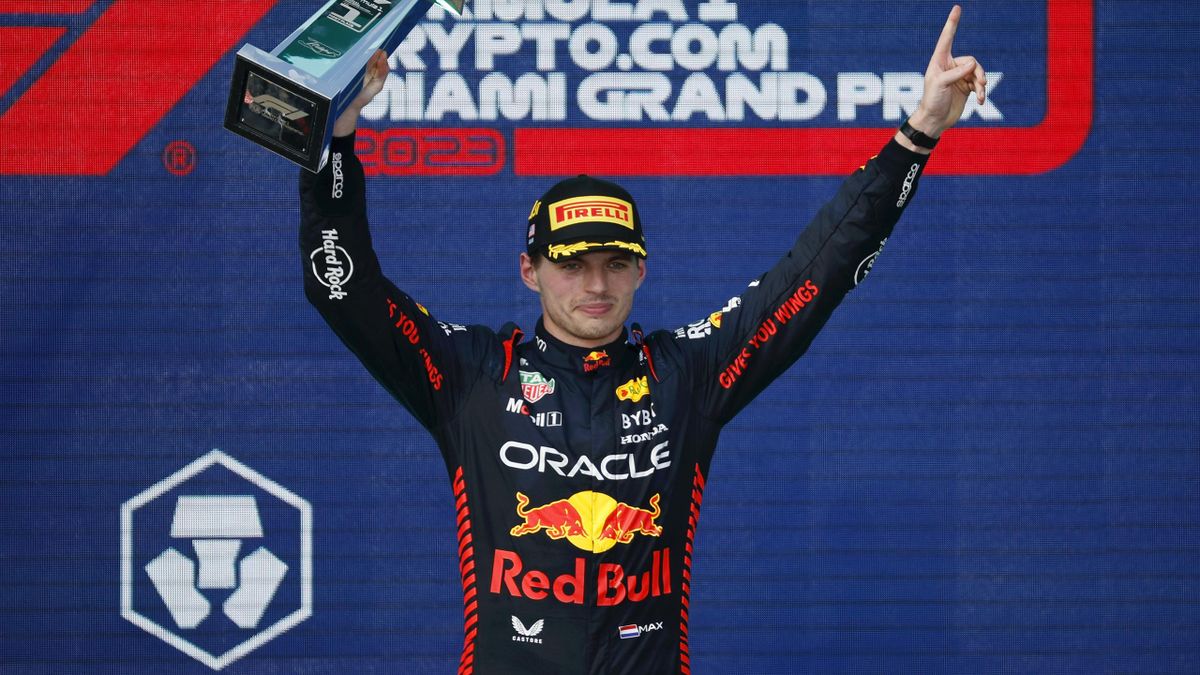 plus karakter drinken Max Verstappen storms through the field to take win at F1 Miami GP, Red  Bull team-mate Sergio Perez second - Eurosport