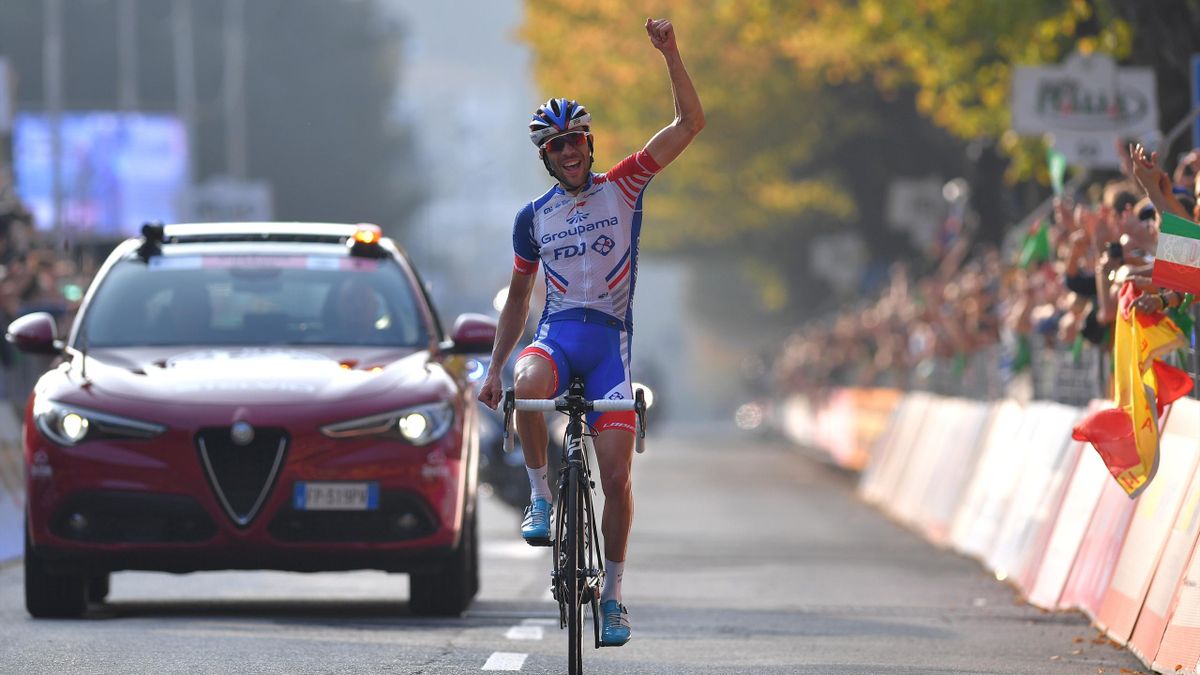 Thibaut Pinot, vainqueur du Tour de Lombardie