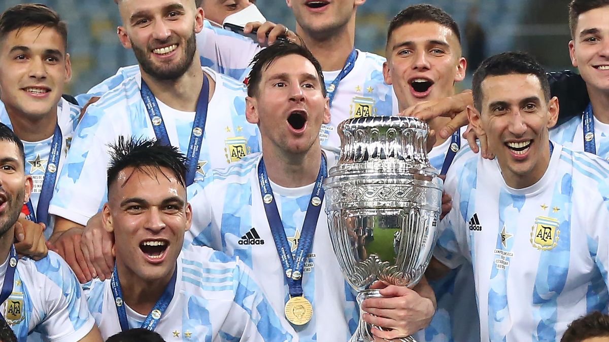 Lionel Messi wins the Copa America with Argentina in his 10th major tournament