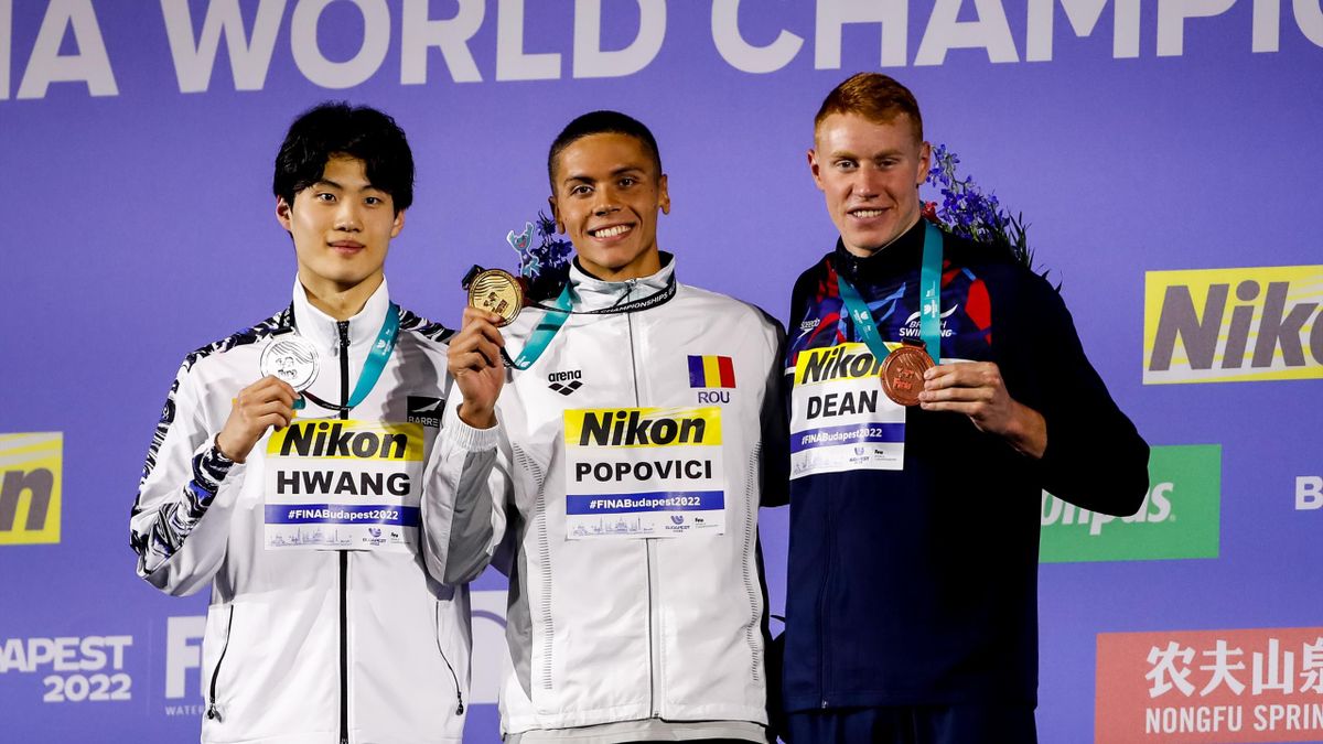 David Popovici, aur mondial la 200 metri liber
