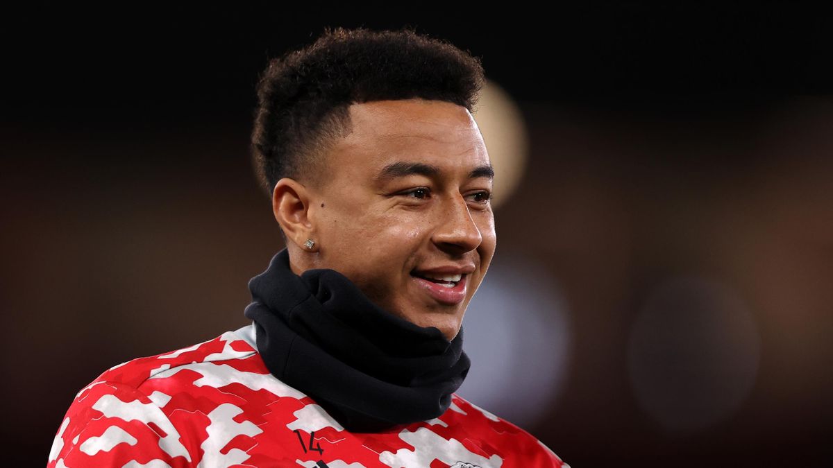 Jesse Lingard of Manchester United looks on during the warm up prior to the UEFA Champions League group F match between Manchester United
