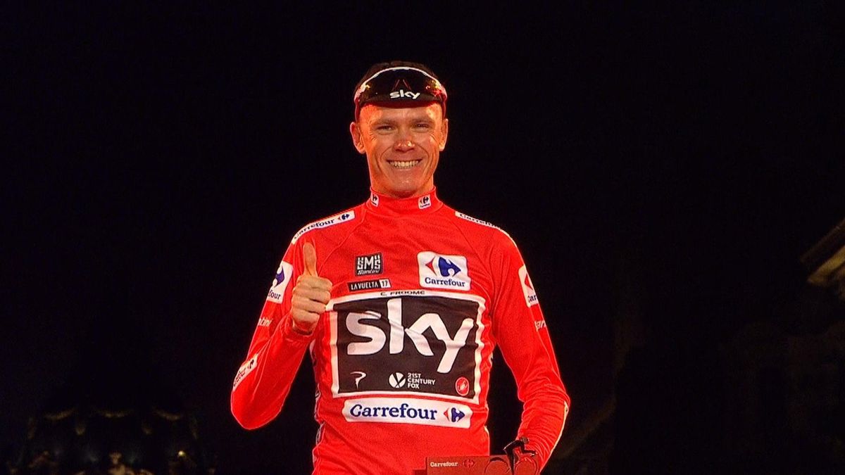 Vuelta : Froome puts on the white, green and red jersey