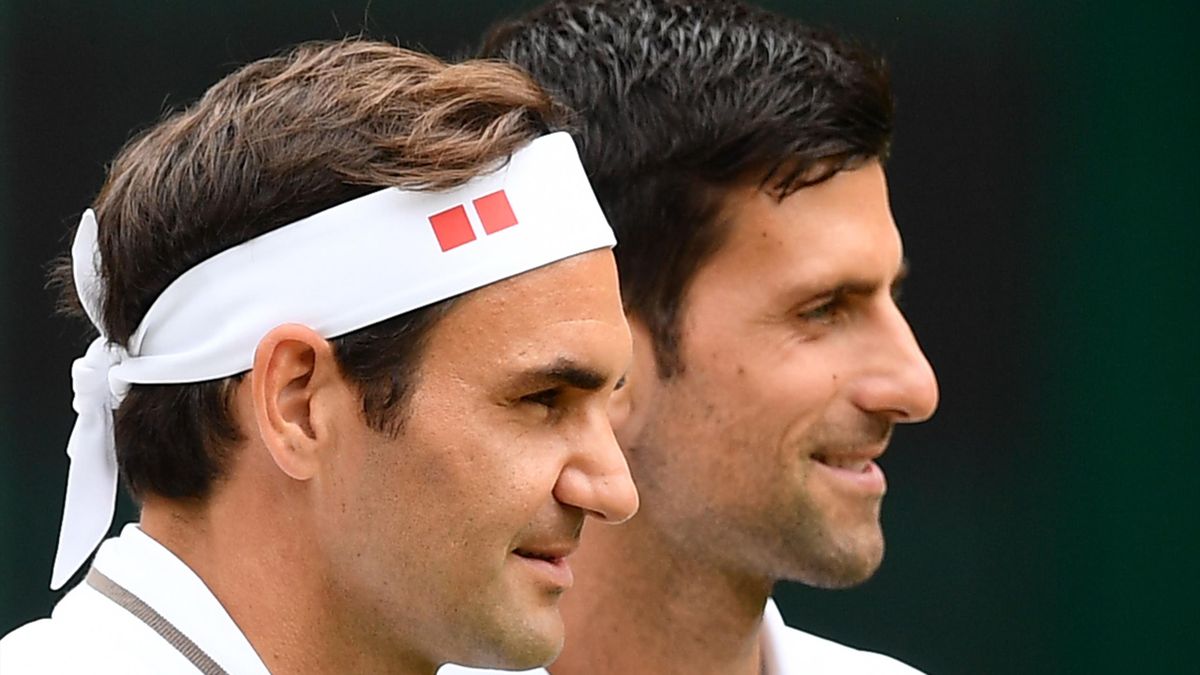 Roger Federer et Novak Djokovic.