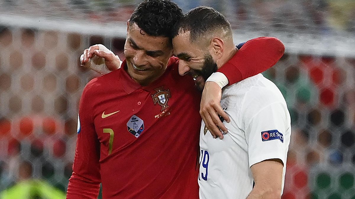 Cristiano Ronaldo și Karim Benzema au marcat câte o dublă în marele meci dintre Portugalia și Franța