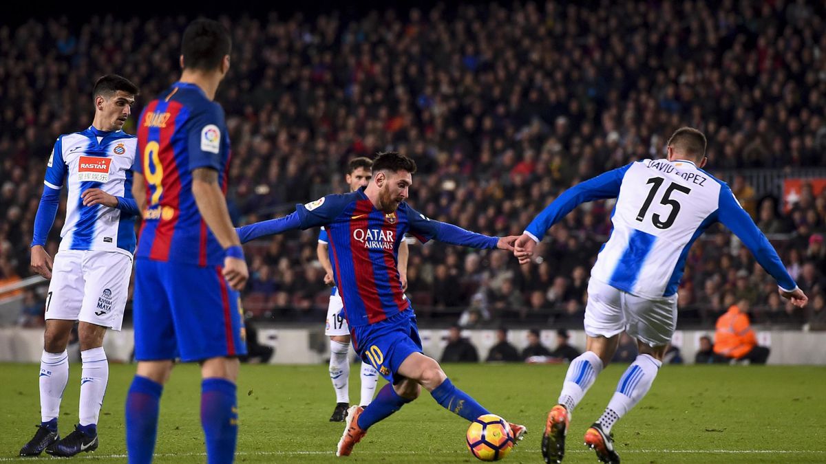 LaLiga, Barcelona-Espanyol: Messi al cubo (regatea, asiste y marca) - Eurosport