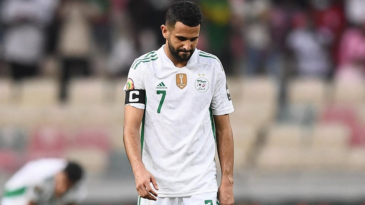 Riyad Mahrez avec l'Algérie à la CAN 2022