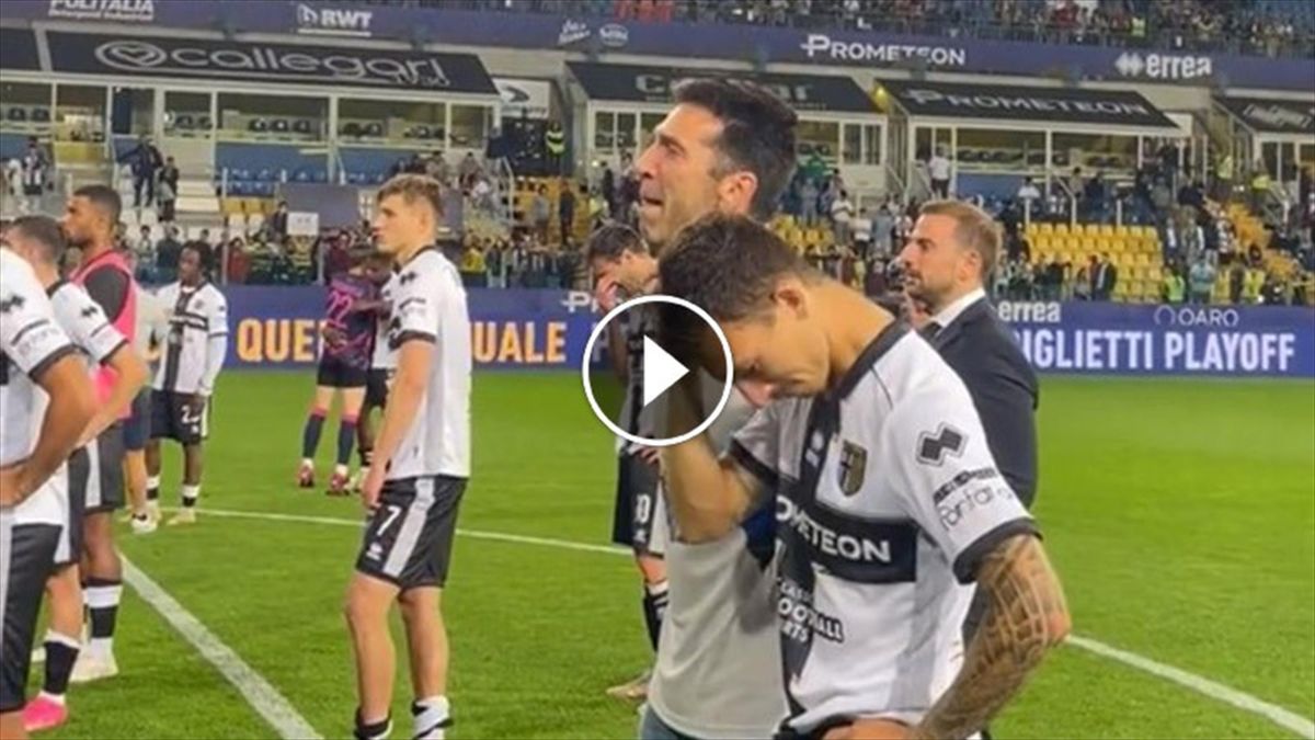 Buffon piange per la Serie A sfumata: il Parma pareggia col Cagliari e ...