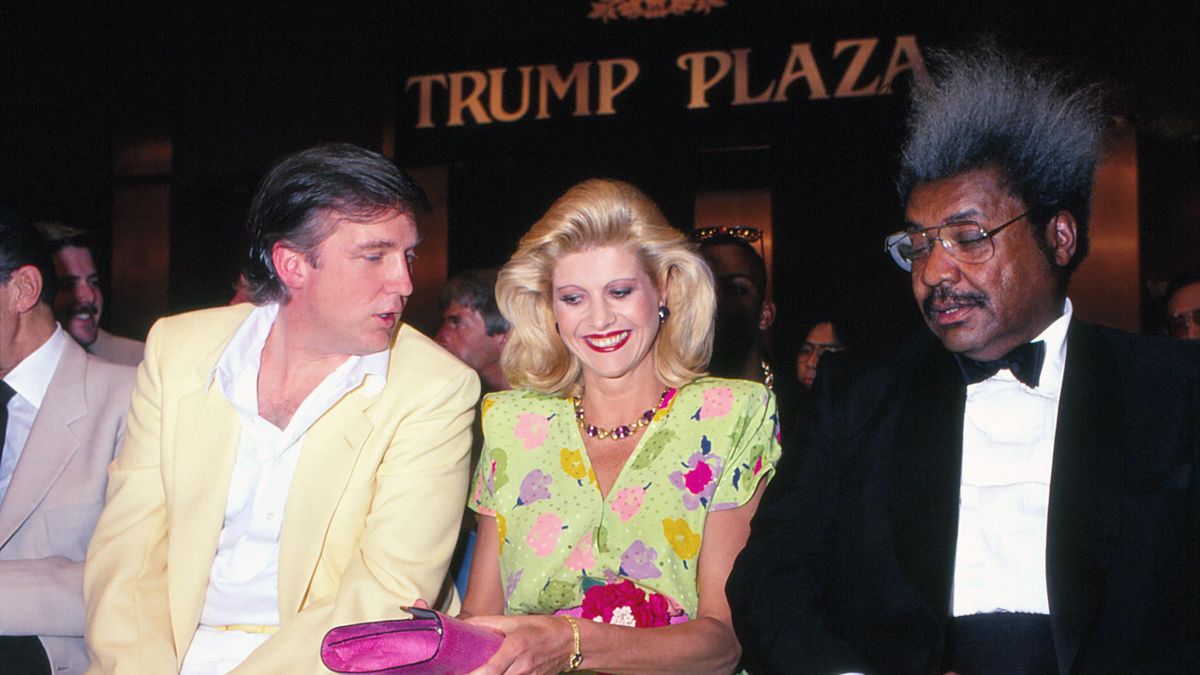 Дональд Трамп, его жена Ивана и Дон Кинг