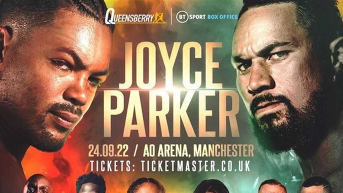 Horarios y cómo ver online Boxeo Joyce vs Parker - Sábado 24 de septiembre