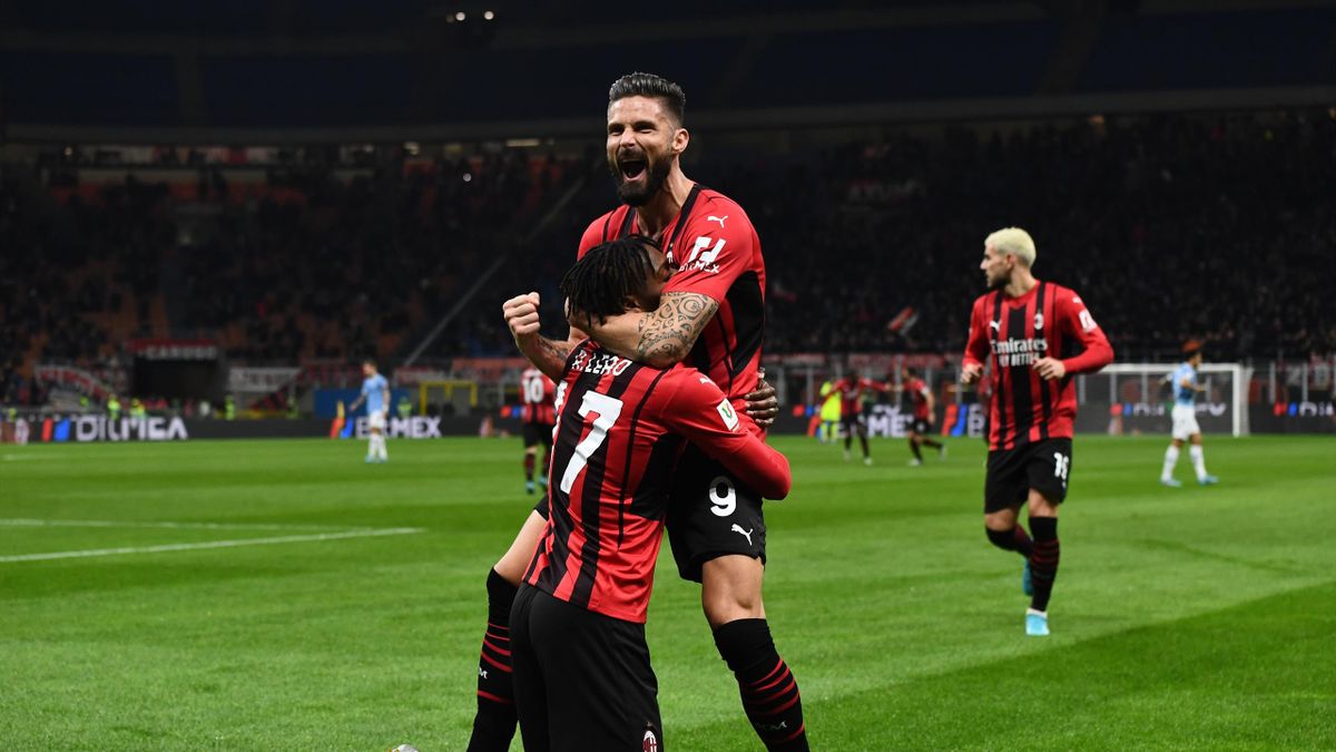 AC Milan 4-0 Lazio: Olivier Giroud brace sees Rossoneri ease into with comfortable win - Eurosport