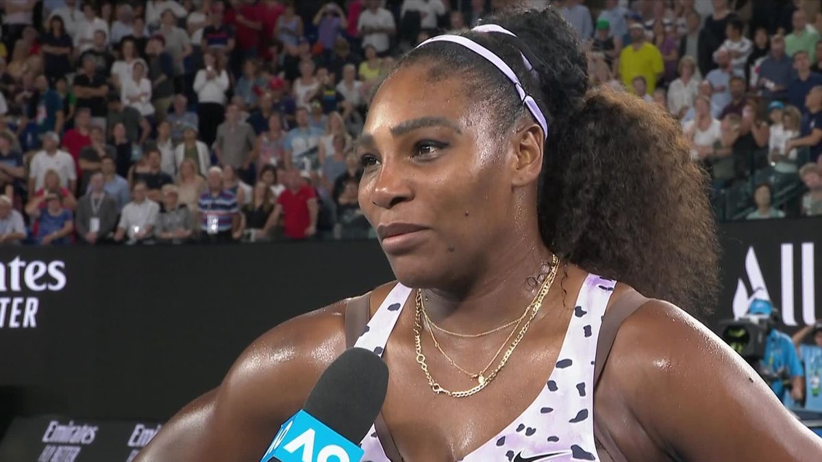 Australian Open : Serena Williams itw part 1