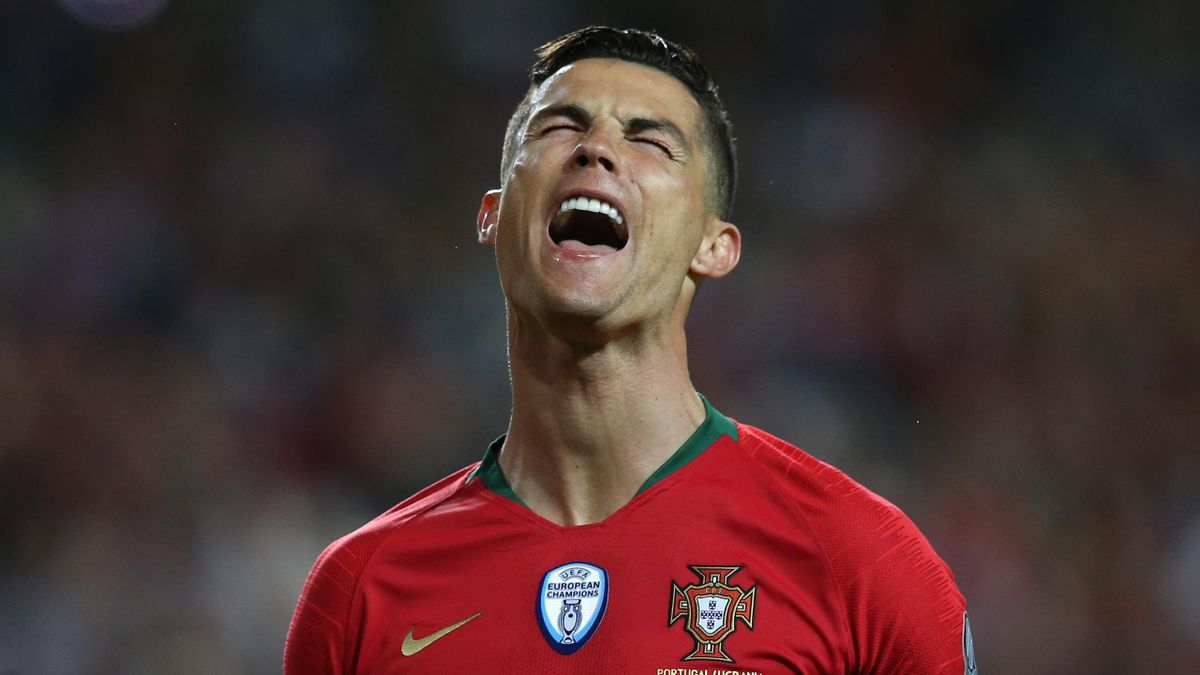 Cristiano Ronaldo lors de Portugal-Ukraine / Qualifications Euro 2020