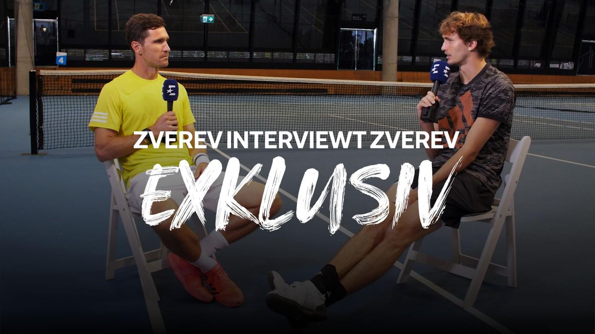 Alexander Zverev (r.) im Interview mit Mischa Zverev - Australian Open