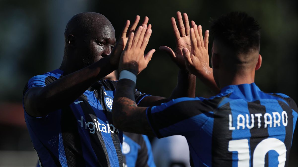Romelu Lukaku e Lautaro Martinez di nuovo in campo insieme in Lugano-Inter
