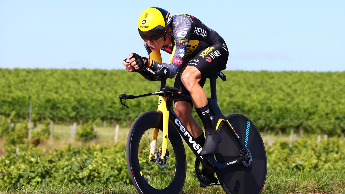 Wout van Aert (Jumbo-Visma) vant den nest siste etappen i Tour de France.