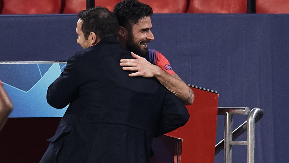 Ligue Des Champions Lampard Encense Giroud Apres Son Quadruple Contre Seville Avec Chelsea Eurosport