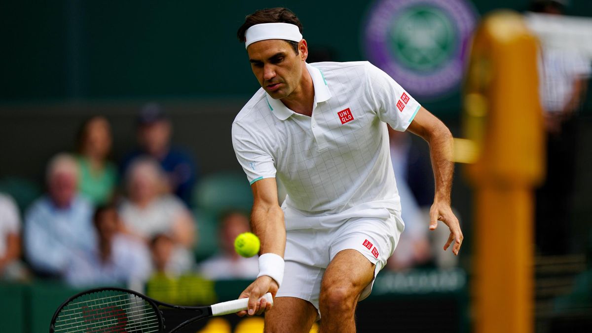 Roger Federer à Wimbledon en 2021
