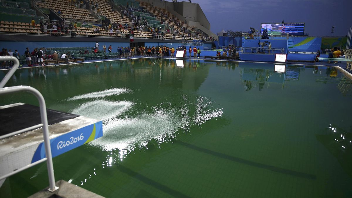 Olympics Rio 16 Officials To Drain Green Pool Ahead Of Synchronised Swimming Eurosport