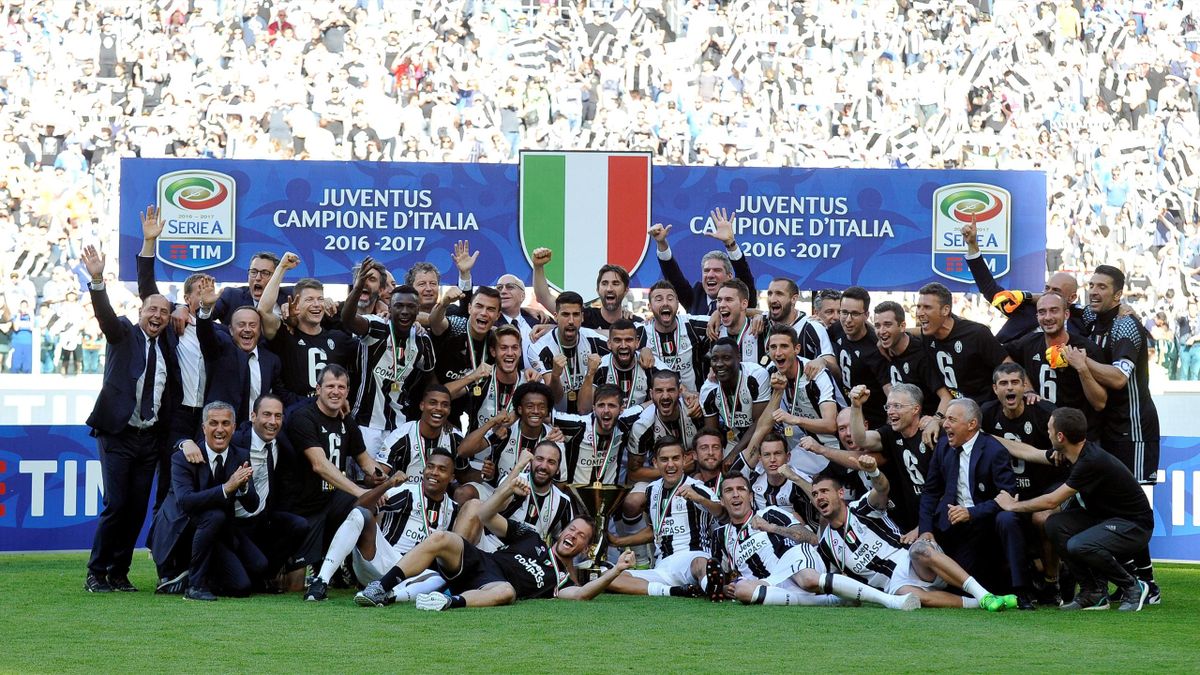 Juventus win sixth Serie A title in a row with Crotone ...