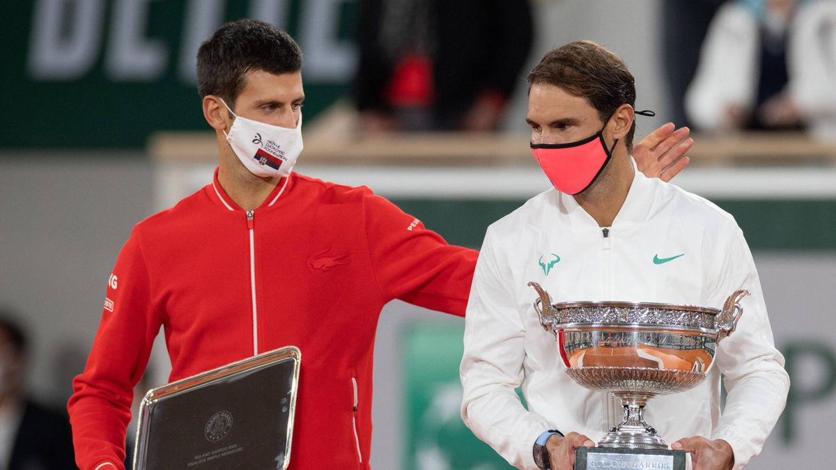Novak Djokovic and Rafael Nadal at Roland Garros -2020
