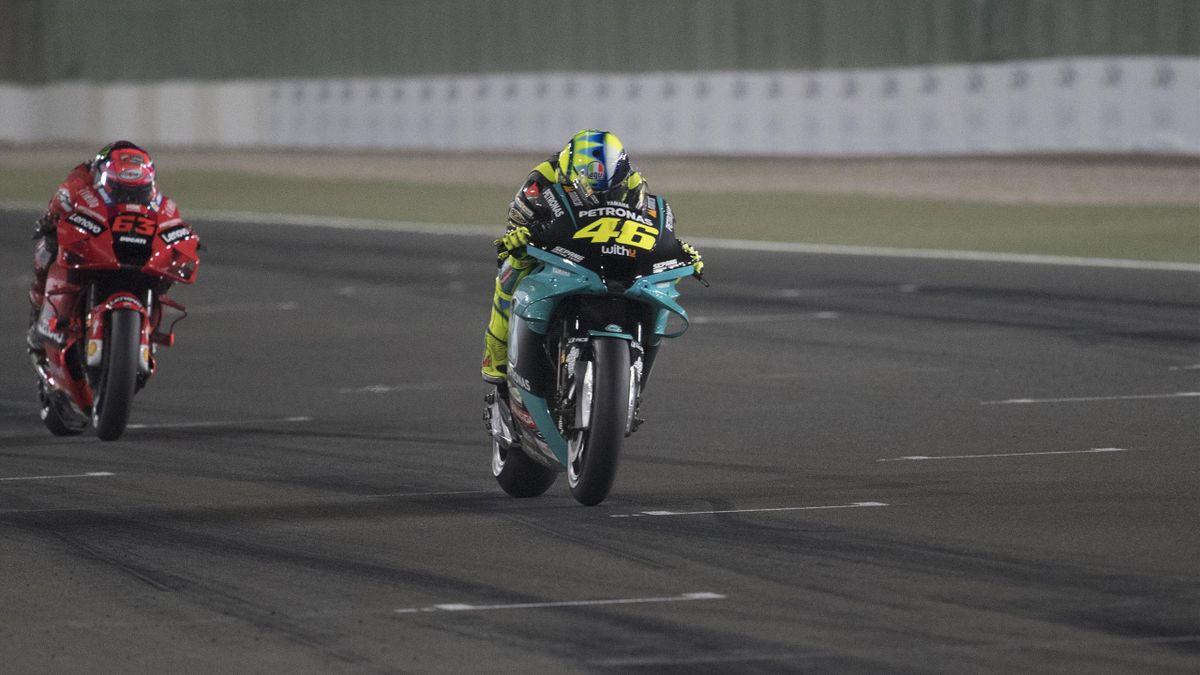Valentino Rossi e Pecco Bagnaia, MotoGP, Losail, Qatar, Getty Images