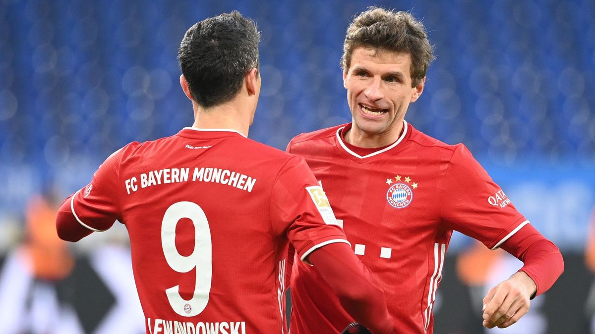 Robert Lewandowski, Thomas Müller - FC Schalke 04 vs. FC Bayern München