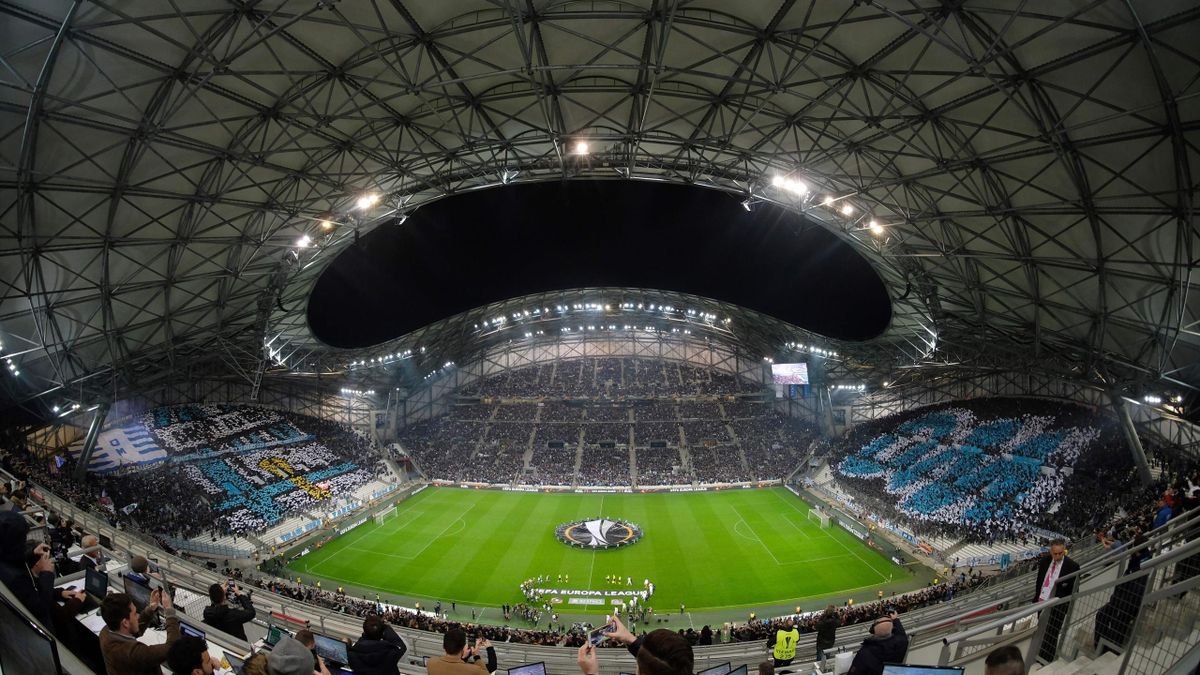 Le Vélodrome en Ligue Europa lors de Marseille - Leipzig, 2018