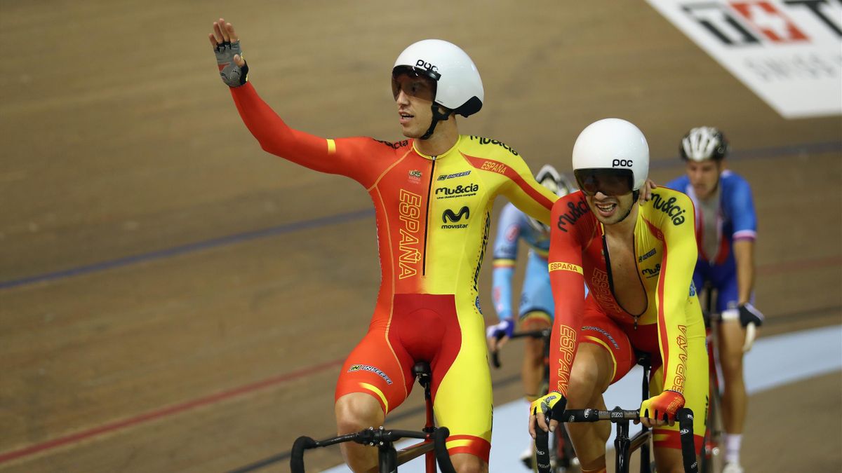 Sebastián Mora y Albert Torres (Mundiales de ciclismo en pista)