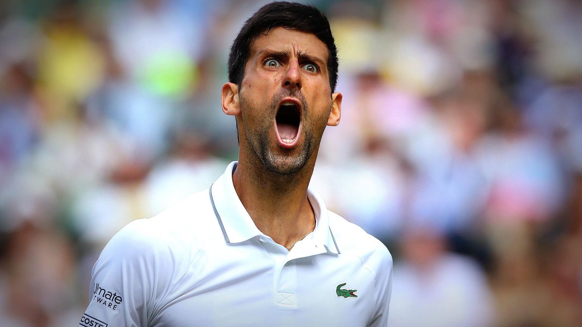 Novak Djokovic à Wimbledon en 2019.