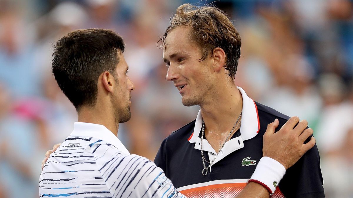 Novak Djokovic et Daniil Medvedev à Cincinnati