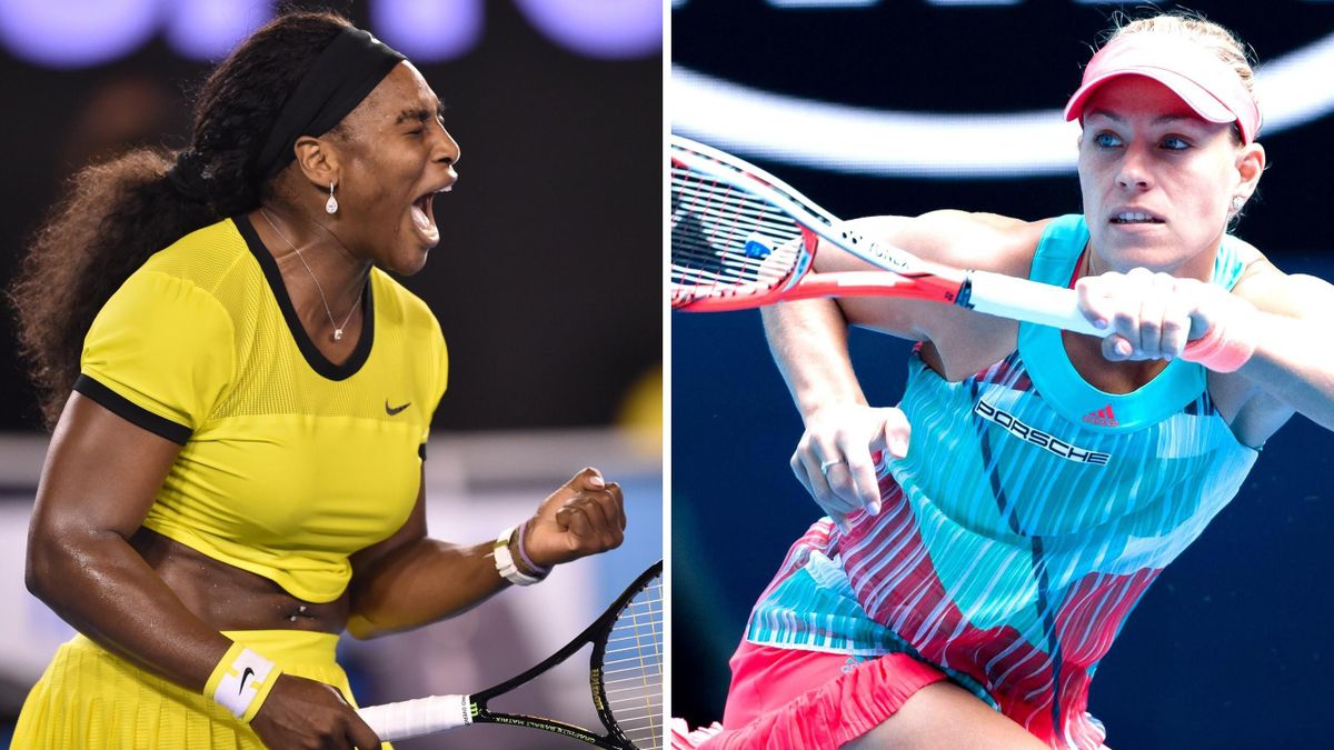 Finale: Serena Williams (li.) trifft auf Angelique Kerber (re.)