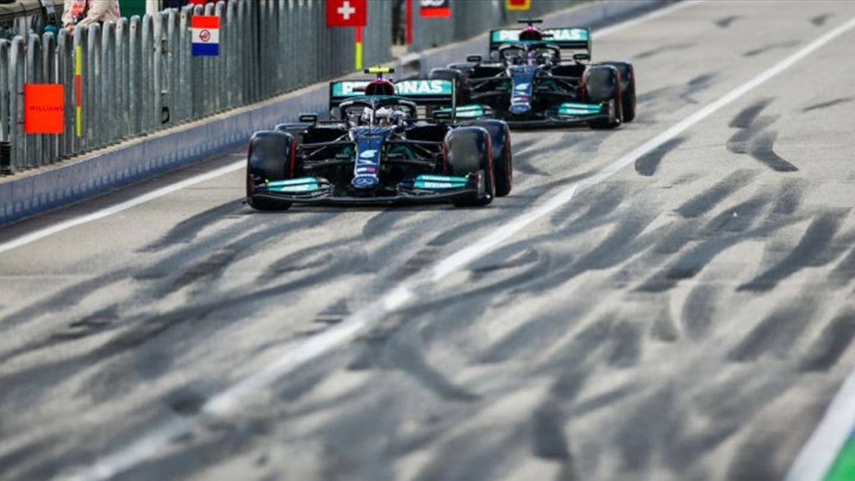 Valtteri Bottas et Lewis Hamilton (Mercedes) au Grand Prix des Etats-Unis d'Amérique 2021