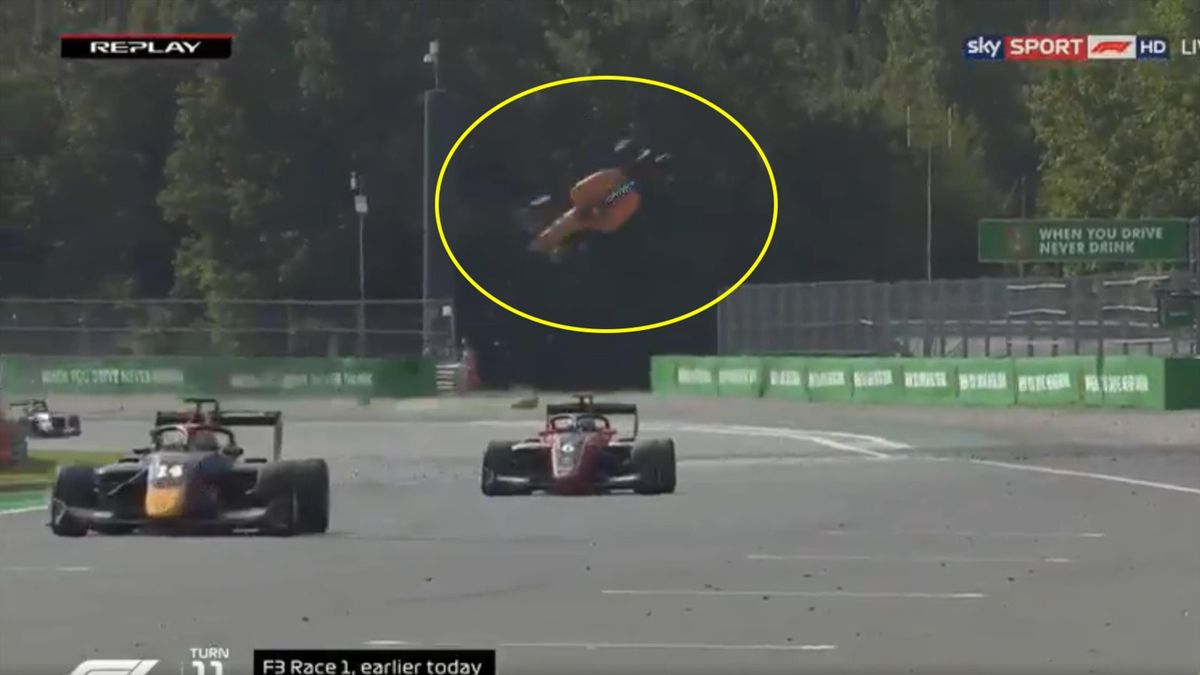 Alexander Peroni, F3 crash, Monza 2019