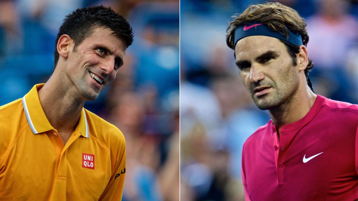 Novak Djokovic et  Roger Federer