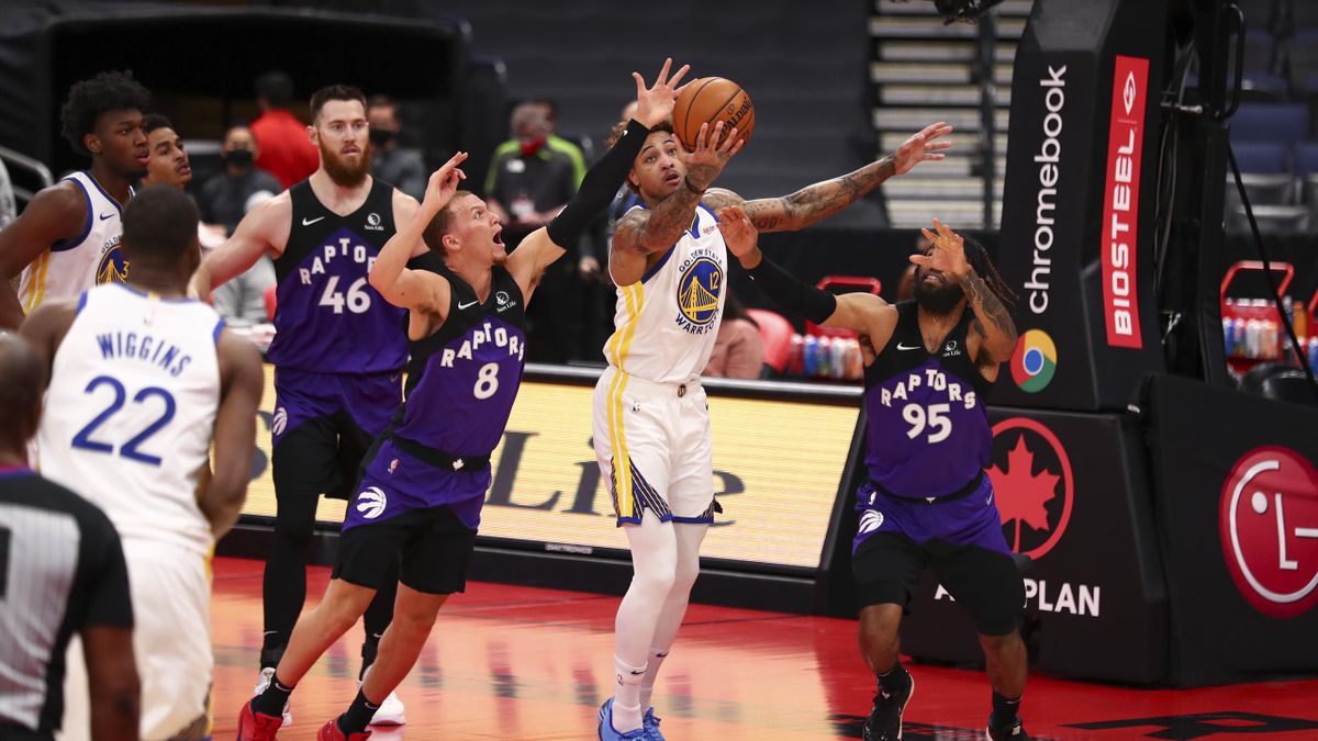 Les Golden State Warriors face aux Raptors de Toronto en NBA
