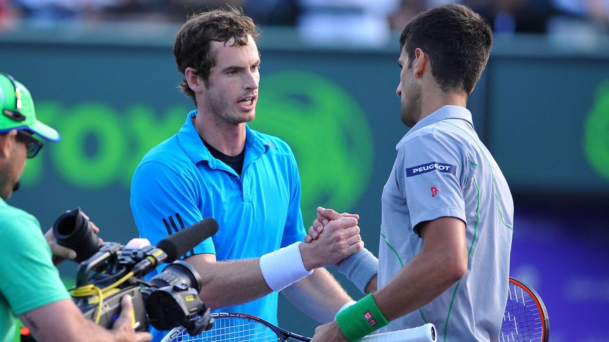 Novak Djokovic et Andy Murray.