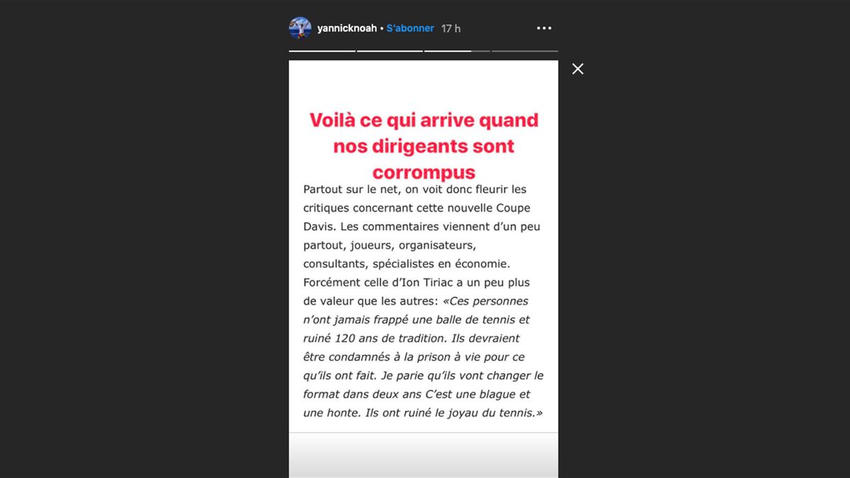 Coupe Davis Noah Tacle Les Dirigeants Corrompus Responsables Du Nouveau Format Eurosport Les titres qui ont marqué ma vie · by yannick noah (official music video). coupe davis noah tacle les dirigeants