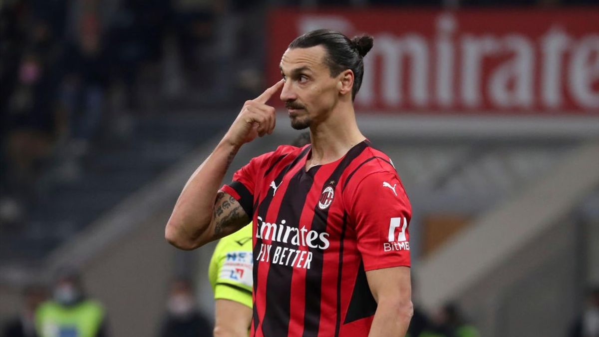 Zlatan Ibrahimovic durante Milan-Inter - Serie A 2021-22