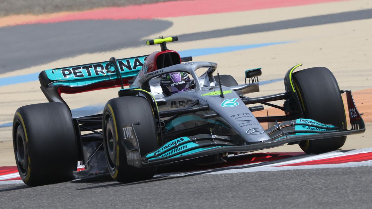 Lewis Hamilton a szezonelőtti teszteken.