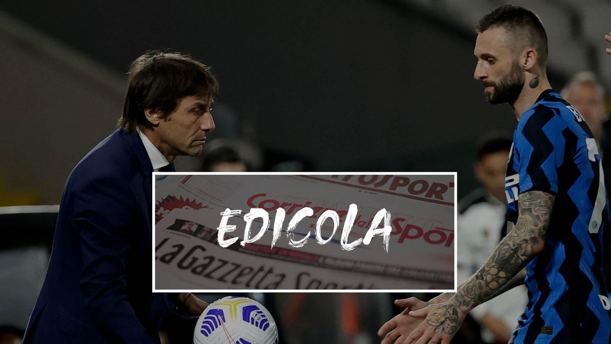 Antonio Conte e Marcelo Brozovic, Inter, Getty Images