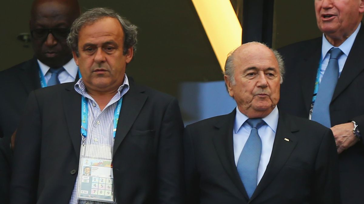 Michel Platini et Joseph Blatter