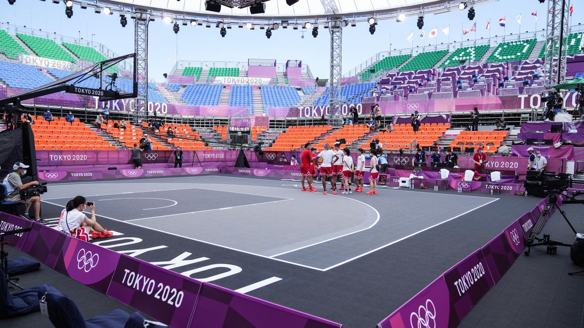 The venue for the 3x3 basketball at Tokyo 2020
