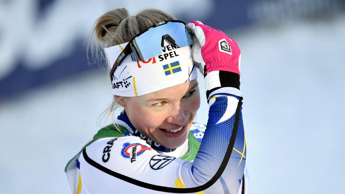 I'm so happy' - Olympic champion Jonna Sundling leads all-Swedish podium with free sprint gold in Livigno, Italy Eurosport