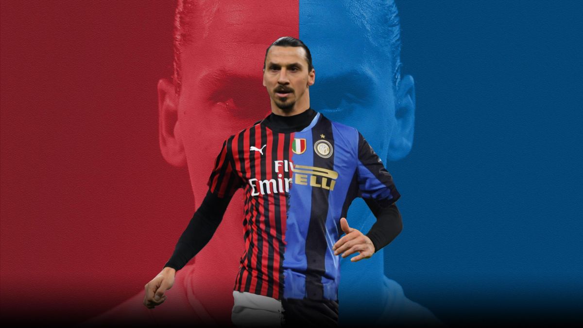 Image result for ibra with milan and inter