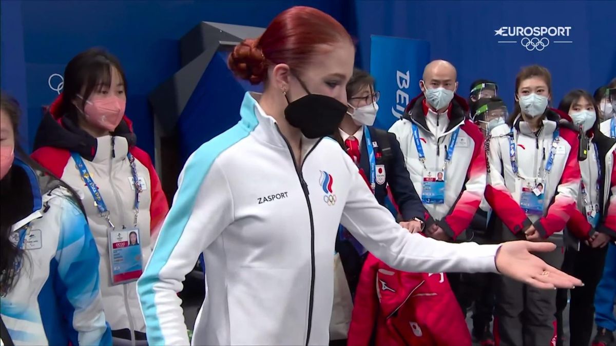 Alexandra Trusova nem bírt az érzéseivel az egyéni verseny végén.
